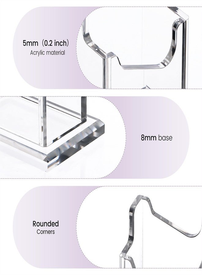 HeZone Vertical Business Card Holder Display for Desk 1 Slot Acrylic Business Card Stand Rack for Women and Men (1 Slot Vertical) for Exhibition,Home&Office - Image 5