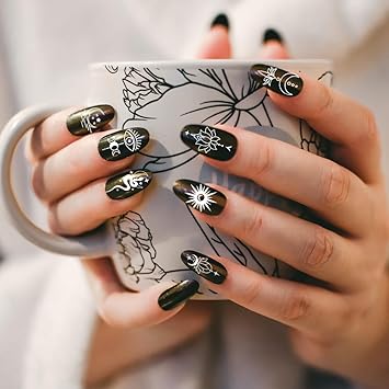 PH PandaHall 3pcs Astrolabe Nail Stamping Plates Moon Star Planet Nail Stamper Nail Art Stencils Print Nail Stencils Stainless Steel Nail Image Plates for Ramadan Nail Art Design Manicure Salon - Image 4