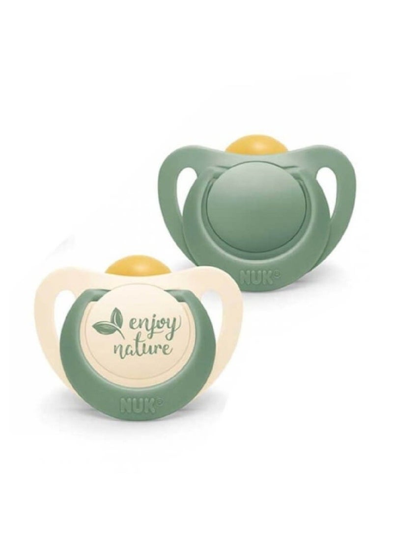 NUK Set of 2 Nuk pacifiers with a Latex nipple - Image 1