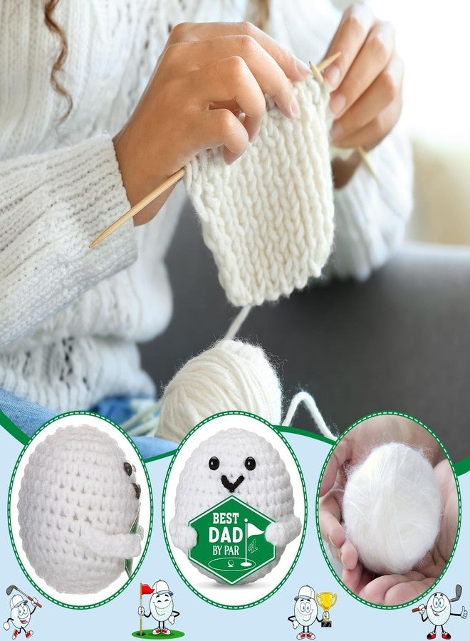 CartHome Crochet Toy, for Men, Handmade Crochet Doll, Cute Desk Toys, Emotional Support Gifts, Handmade Gifts for Men, Crochet Decor Items, Crochet Golf Ball - Image 3