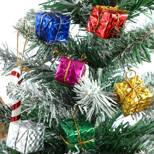 Tinksky 24pcs Christmas Tree Small Gift Boxes Hanging Decorations Ornaments Party Favors (Random Color) - Image 4