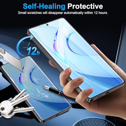 LYWHL 3 Pack for Samsung Galaxy S25 Ultra Screen Protector [Like Original Fingerprint Unlock], Real Invisible Self-Healing Protective Film [Not Glass], HD Clear, Case Friendly, Scratch-Resistant - Image 5