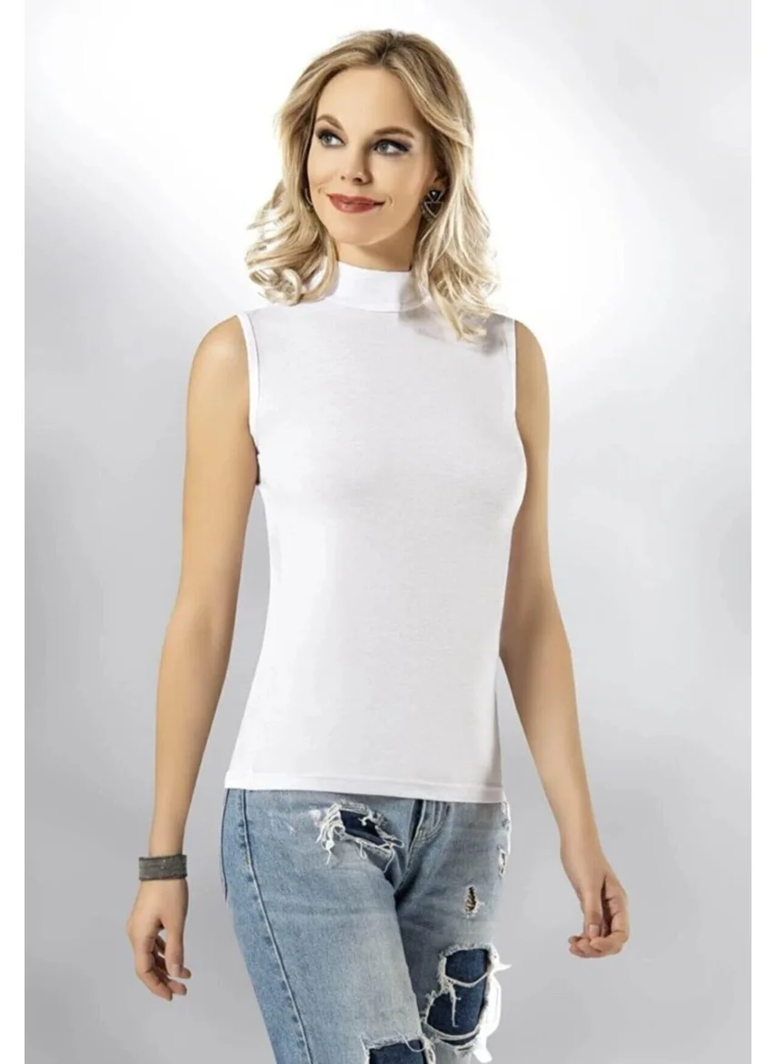 كوتا 6236 Women's Turtleneck Sleeveless Bodysuit 3 Pieces