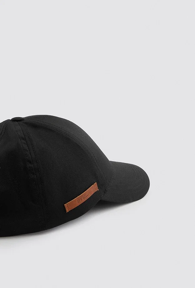 D'S DAMAT Black Dobby Hat 9HC68S208SPKM