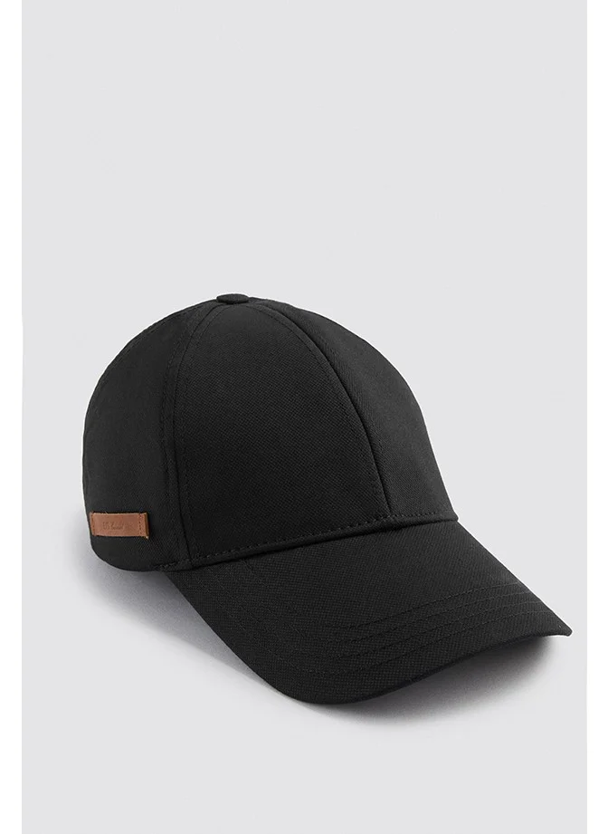 D'S DAMAT Black Dobby Hat 9HC68S208SPKM