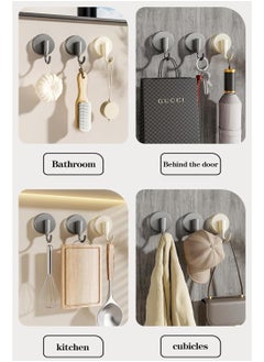 Y&D Suction Cup Hooks 3Pcs Shower Hooks Behind The Door Kitchen Balcony Toilet Hooks Shower Wreath Door Hanger Shower Hooks for Inside Shower Office Hooks No Need to Punch Holes  - Image 5
