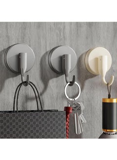 Y&D Suction Cup Hooks 3Pcs Shower Hooks Behind The Door Kitchen Balcony Toilet Hooks Shower Wreath Door Hanger Shower Hooks for Inside Shower Office Hooks No Need to Punch Holes  - Image 3