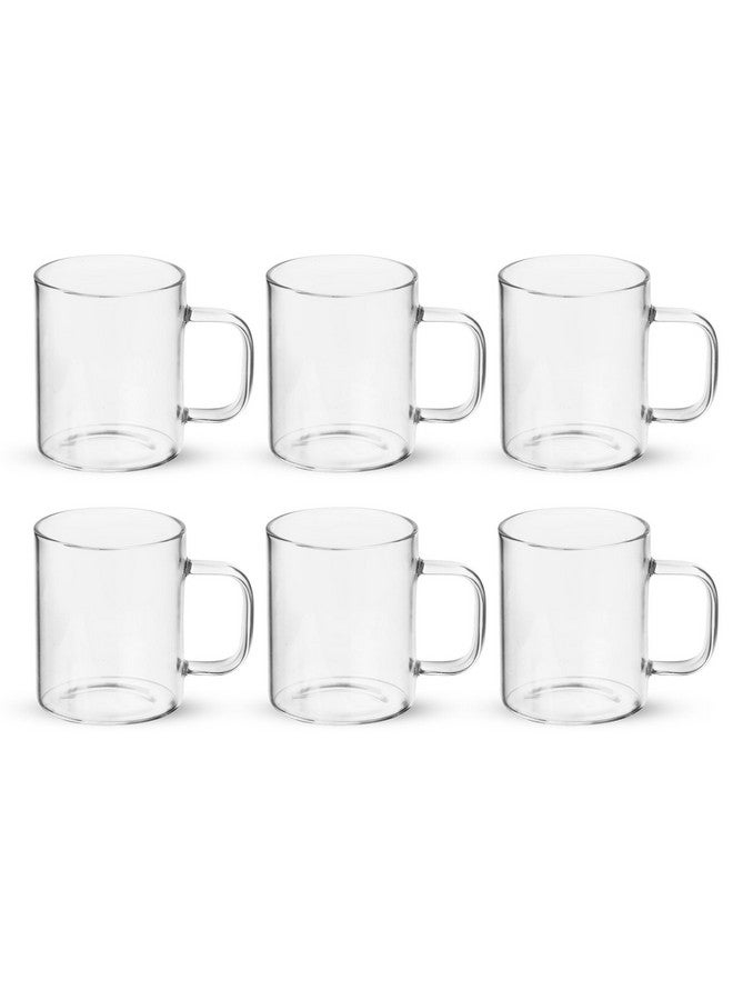 TREO تريو بواسطة ميلتون مجموعة أكواب شاي زجاجية بوروسيليكات فيستا عدد 6، سعة 220 مل لكل منها، شفافة | أكواب شاي زجاجية | كوب قهوة | حليب | شوكولاتة ساخنة | لاتيه | كابتشينو | موكا | إسبريسو - Image 2