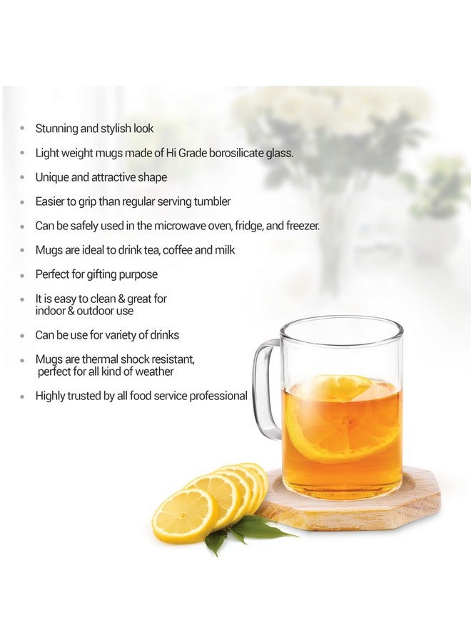 TREO تريو بواسطة ميلتون مجموعة أكواب شاي زجاجية بوروسيليكات فيستا عدد 6، سعة 220 مل لكل منها، شفافة | أكواب شاي زجاجية | كوب قهوة | حليب | شوكولاتة ساخنة | لاتيه | كابتشينو | موكا | إسبريسو - Image 4