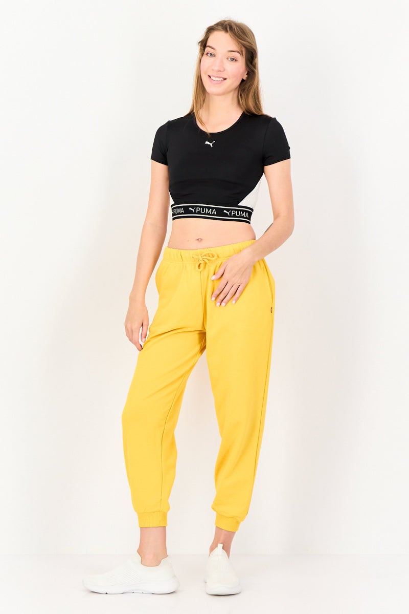 PUMA تي شيرت تدريب قصير الأكمام للنساء، أسود - Image 4