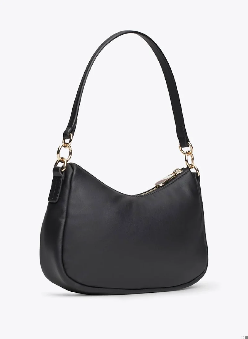 TOMMY HILFIGER Women's Poppy Shoulder Bag - Polyester Blend, Black