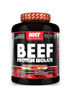 NXT Nutrition Beef Protein Isolate, Strawberry & Lime Flavour,  1.8kg, 60 Servings  - Image 1