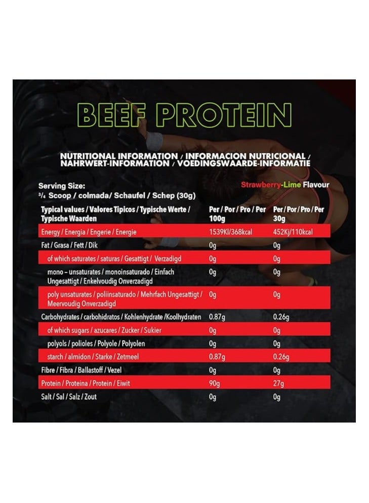 NXT Nutrition Beef Protein Isolate, Strawberry & Lime Flavour,  1.8kg, 60 Servings - Image 5