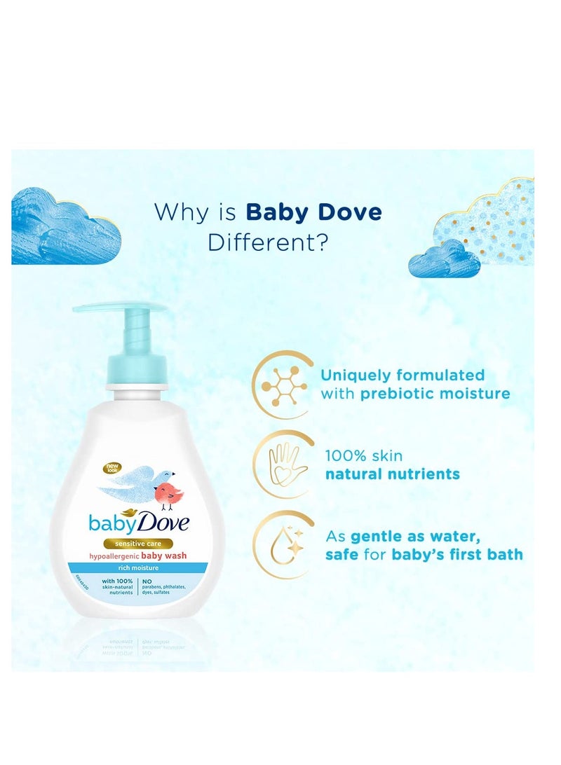 Baby Dove Rich Moisture Baby Lotion 200 ml Gentle Baby Lotion for Baby's Soft Skin Body Lotion for Kids Hypoallergenic No Sulphates No Parabens   pack 2 - Image 2