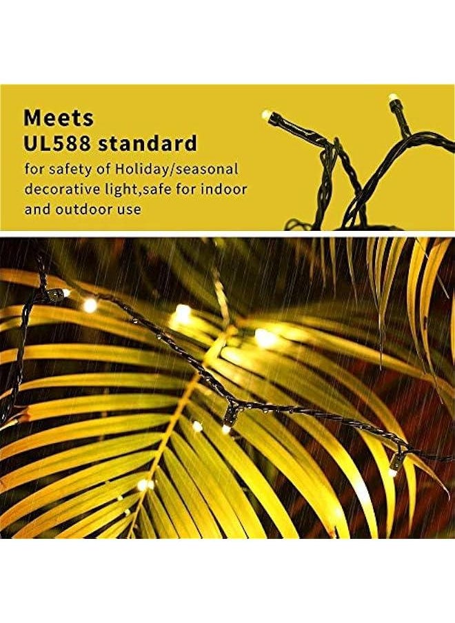 Arabest Warm White Ramadan Black String Lights - 33ft 100 LED Memory Controller for Party, Garden, Indoors and Outdoors - Extendable Festive Decorations  - Image 3