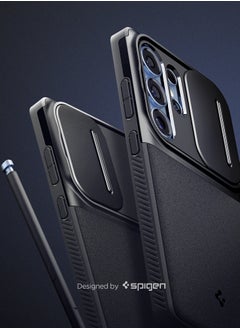 Spigen Optik Armor Samsung Galaxy S25 ULTRA Case Cover with Camera Lens Protector - Black  - Image 3