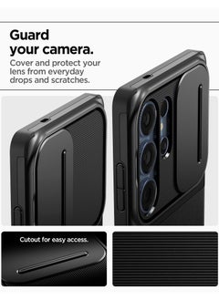 Spigen Optik Armor Samsung Galaxy S25 ULTRA Case Cover with Camera Lens Protector - Black  - Image 4