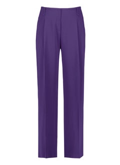 Flowing trousers with waist pleats and a wide leg