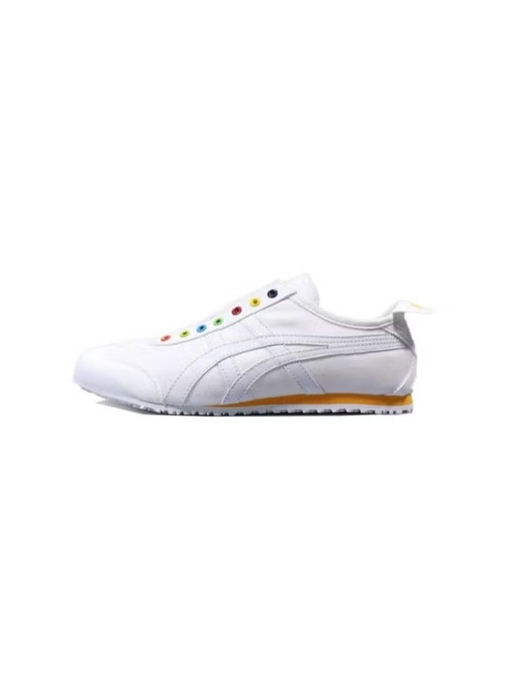 Onitsuka Tiger MEXICO 66 Slip-On Canvas Casual Colorblock Rainbow Buckle/White/Yellow - Image 1