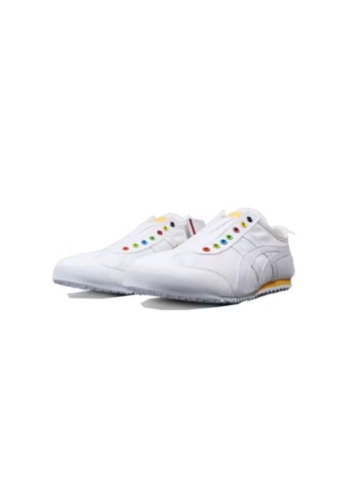 Onitsuka Tiger MEXICO 66 Slip-On Canvas Casual Colorblock Rainbow Buckle/White/Yellow - Image 2