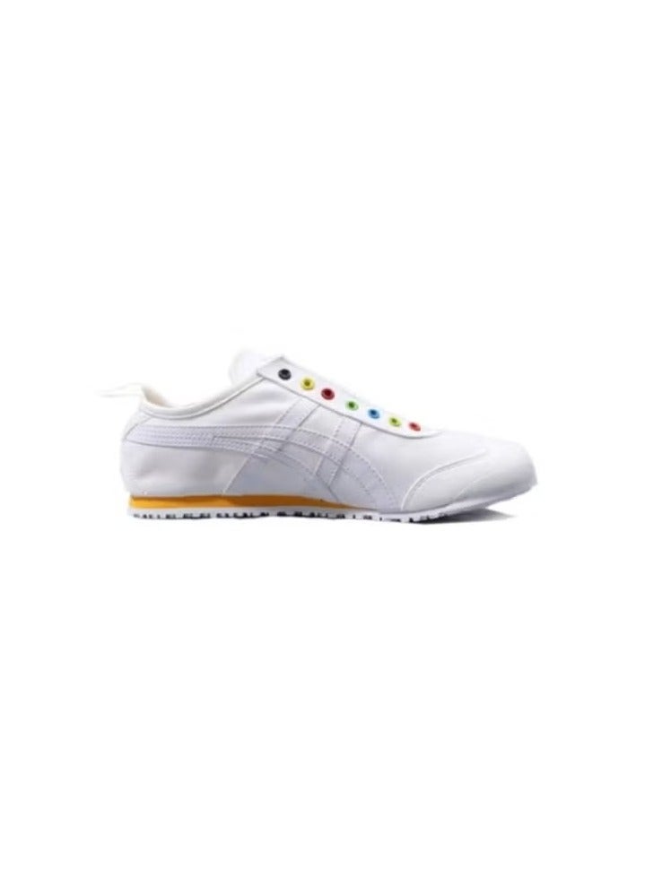 Onitsuka Tiger MEXICO 66 Slip-On Canvas Casual Colorblock Rainbow Buckle/White/Yellow - Image 4