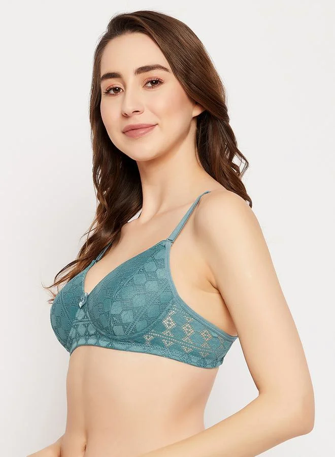 كلوفيا Padded Non-Wired Self-Patterned Multiway Strap Bra by Styli