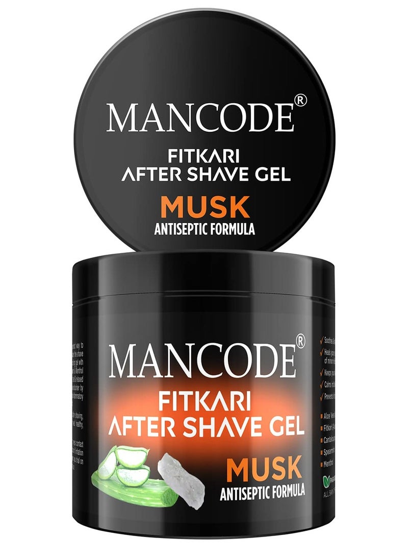 MANCODE Mancode Fitkari After Shave Gel for Men Treats Post Shave Cuts & Redness - Image 1