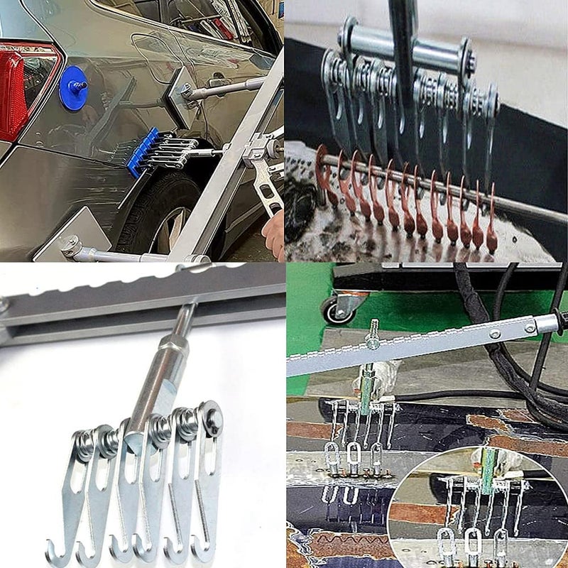 CXGS خطاف سحب الخدوش CXGS المعدني ذو 6 مخالب قابل للتعديل، أداة إصلاح هيكل السيارة، مخلب سحب ثقيل لإصلاح الخدوش، ملحق مطرقة انزلاقية لإصلاح الخدوش - خيط M16 - Image 3