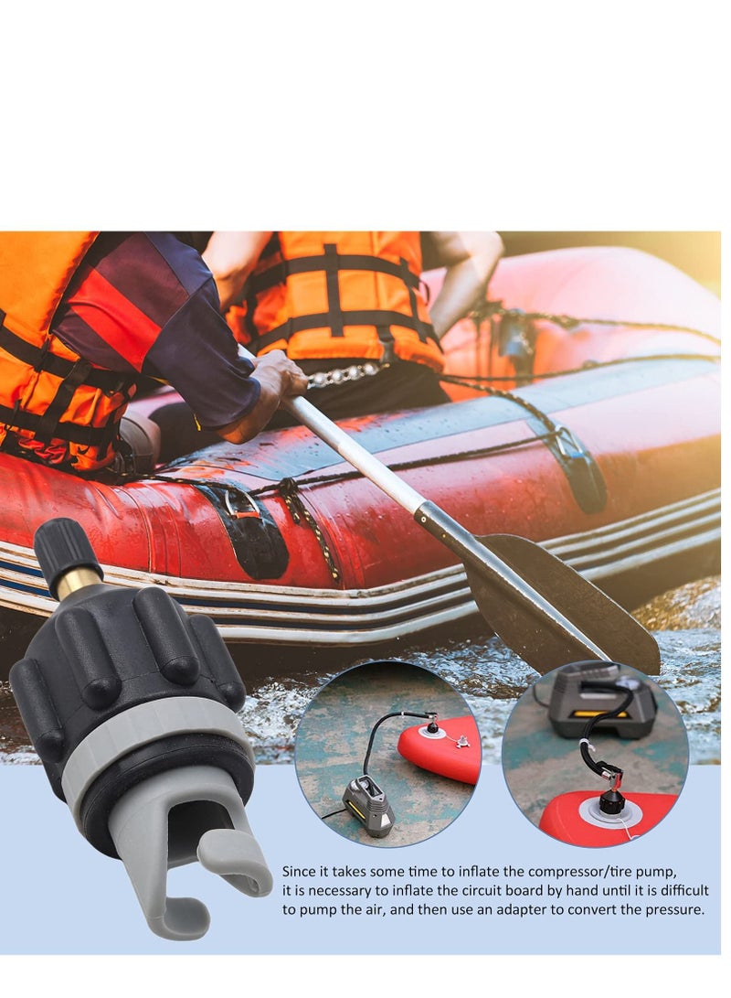 محول مضخة الهواء، محول صمام متعدد الوظائف، محول مضخة قارب قابل للنفخ، محول صمام الهواء، موصل رأس المضخة لقارب التجديف القابل للنفخ/لوح التجديف القابل للنفخ/سرير قابل للنفخ - Image 2