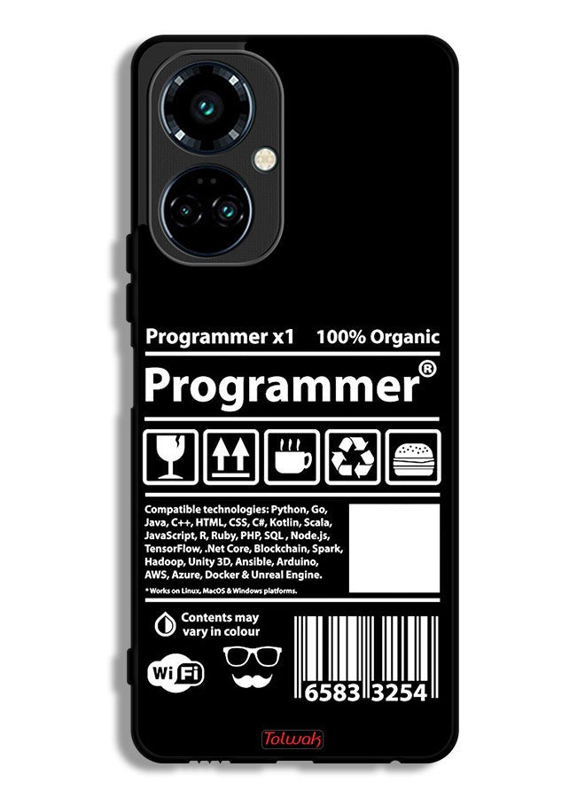 Tolwak Tecno Camon 19 Protective Case Cover Programmer Sticker - Image 1