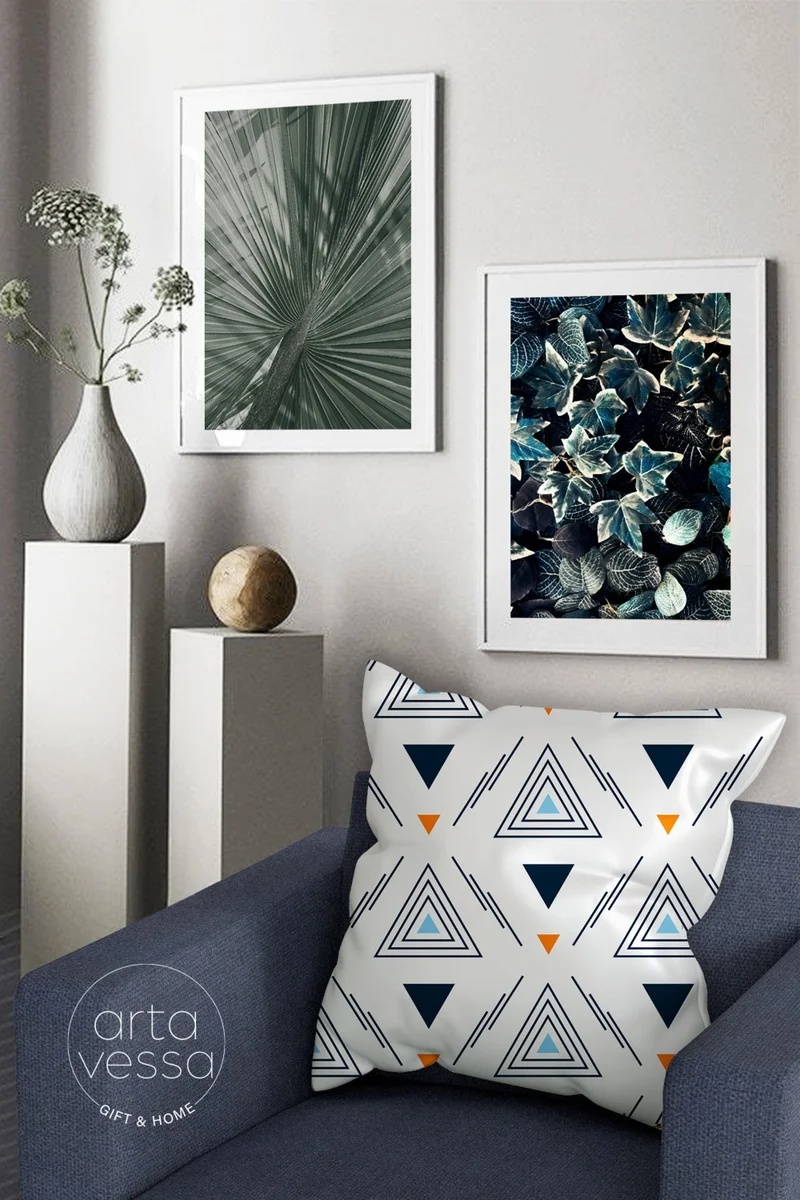 ارتافيسا Double Sided Digital Printed Decorative Faux Leather Throw Pillow Cover