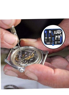 Watch Repair Kit Watchmaker Tool Watch Tool Kit Band Link Back Case Holder Openers Spring Bar Pin Tool Set Watch Battery Replacement Tool Kit 185 Pcs