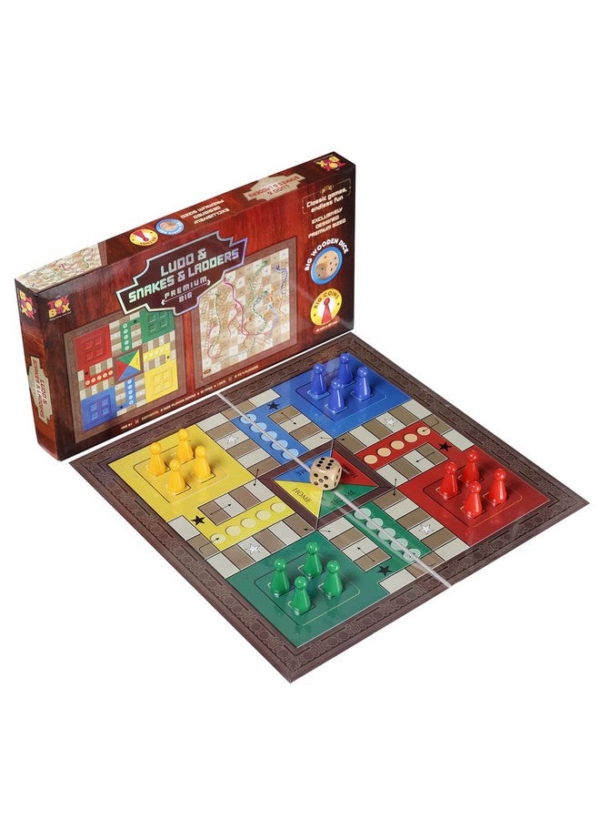 Toysbox Ludo and Snakes & Ladders Premium Big Classic Board Game to Play with Kids and Adults - Image 1