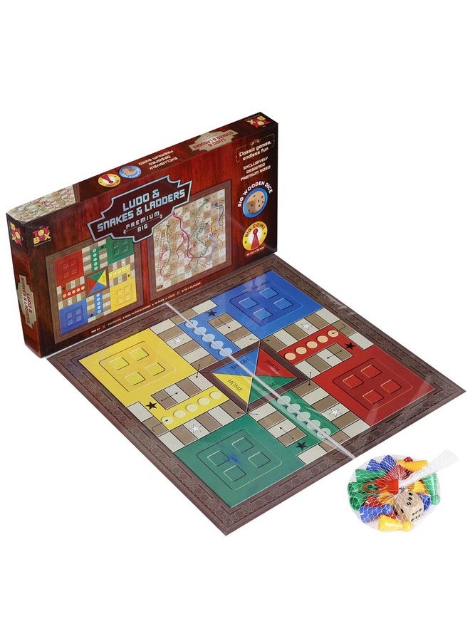 Toysbox Ludo and Snakes & Ladders Premium Big Classic Board Game to Play with Kids and Adults - Image 4