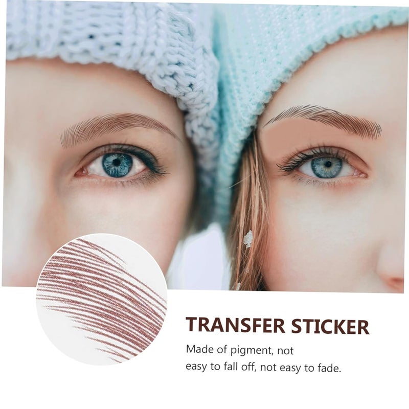 9sheets Eyebrow Sticker Tattoos Temporary Brow Tattoos Natural Look for Women Easy to Apply - Image 4
