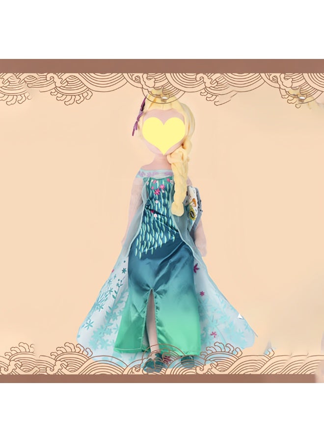 هالامودو تقف ملكة الجليد الكبيرة Q - نسخة لعبة بلش بأسلوب جديد ، جميلة وجميلة بشكل ساحر - هدية حلوة لعيد ميلاد ، مناسبة لتزيين غرفة النوم وغرفة المعيشة ومكتب ، ولعبة استرخاء مكتب أساسية 50 سم - Image 3