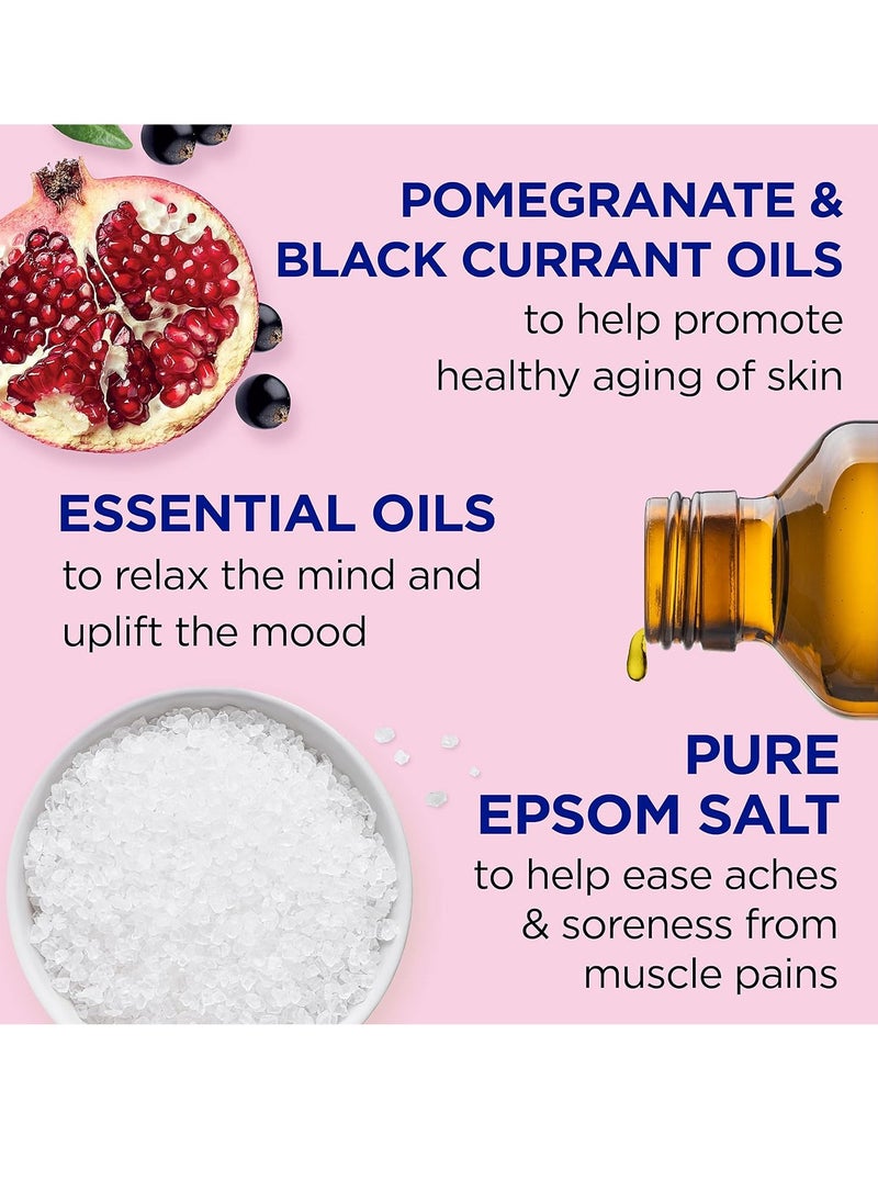 Dr Teal's Dr Teal's Pure Epsom Magnesium Salt Soak, Pomegranate Oil & Black Currant, 3 lbs  - Image 3