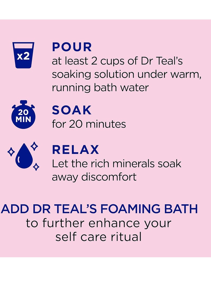 Dr Teal's Dr Teal's Pure Epsom Magnesium Salt Soak, Pomegranate Oil & Black Currant, 3 lbs  - Image 4