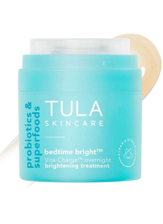 TULA - TULA Skin Care Bedtime - Bright Vita-Charge™ Overnight Brightening Treatment, Vitamin C & Niacinamide help Even Skin Tone & Texture, 1.7fl oz - Image 1