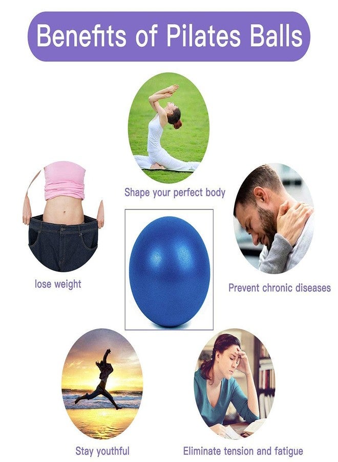 XIECCX Mini Yoga Balls 9 Inch Exercise Pilates Therapy Balance Barre Equipment for Home Stability Squishy Training PhysicalCore Training(6 PCS) - Image 4
