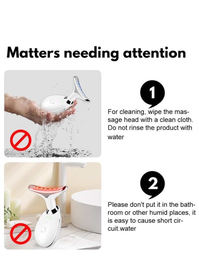 JAJEEK 3 Color Modes Face and Neck Massager – Facial Sculpting Vibration for Double Chin, Skin Firming, Anti-Aging, and Relaxation | Rechargeable & Portable - Image 5