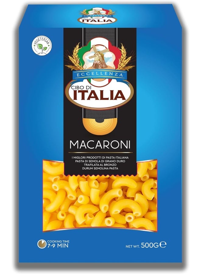 Cibo Di Italia Pasta Macaroni Rigate 500g - Image 1
