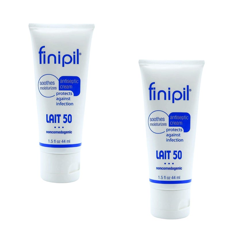 Nufree Finipil Lait 50 â€“ Antiseptic Post-Hair Removal Lotion, Soothes & Protects Skin, Set of 2 Tubes 44 Ml - Image 1