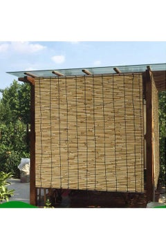 LINGWEI Outdoor Window Blinds Bamboo Roller Blinds Natural Wooden Blinds Bamboo Blinds Hanging Window Bamboo Curtain Roll Up Shades Reed Curtain  - Image 5