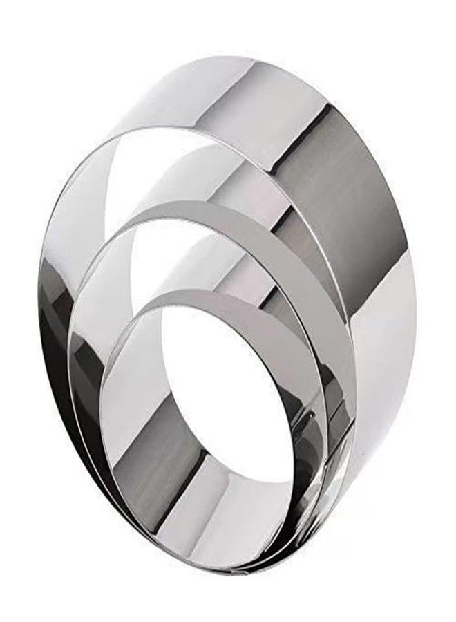 Aunewmei Stainless Steel Large Round Cookie Cutter Round Cake Mold Ring Pan Cake Mold A Gift forMoms and Female Baking Enthusiasts (4/6/8Inch Suit) - Image 3
