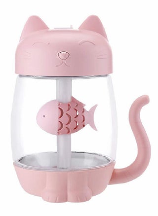 USB Cat Cool Mist Humidifier, 3 in 1 350ml Polyme Water Mist Mode & Auto Shut-Off, Baby Humidifier with 6 Color LED Lights Changing, for Home Car Office, Air Humidifier with Small Fan (Pink) - pzsku/Z1546536D60FF058F9FC5Z/45/_/1695630680/b773ab43-4514-4421-8f1c-85c61da81c11