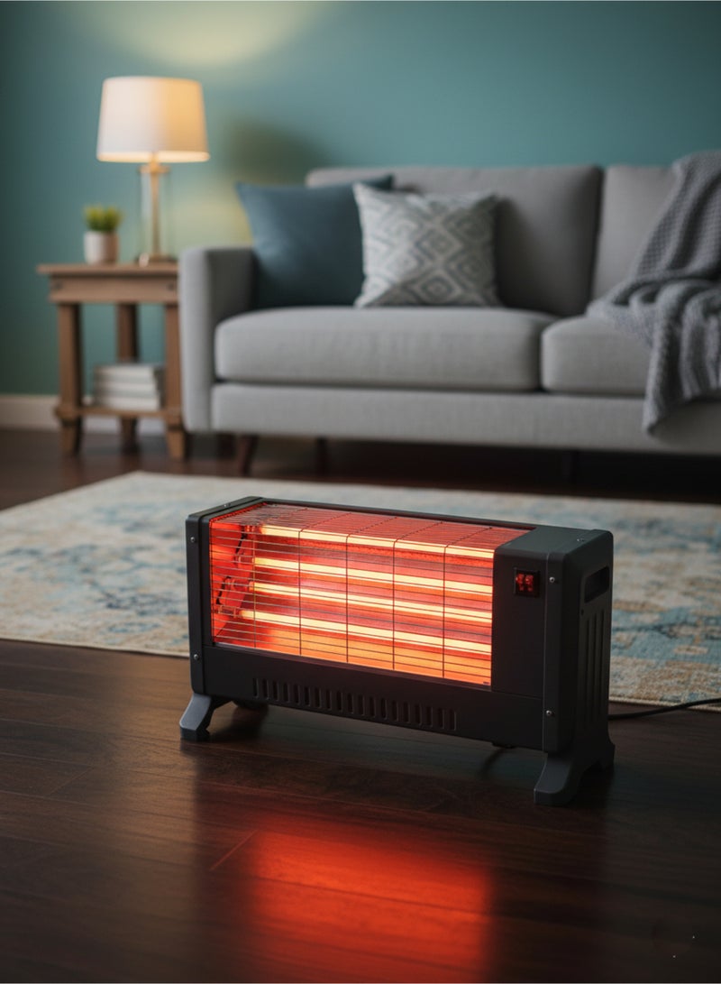 Home Master Powerful Home Electric Heater with 4 Heating Tubes – High-Performance Fast and Efficient Heat Distribution for Warming Rooms in Winter – Safe and Portable Design with Stable Base and Side Handles – 1200W Model HM-2686 - Image 1