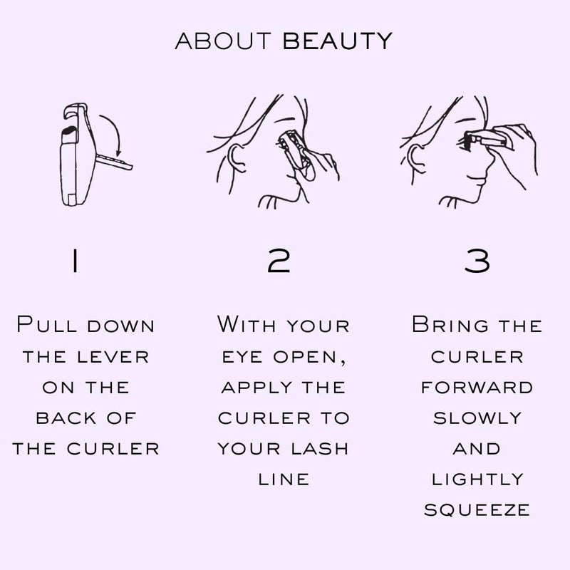 About Beauty On-The-Go Compact Eyelash Curler, Includes 1 Replacement Pad, Portable Lash Curler Perfect for Travel Makeup, Ergonomic Design is Gentle on Lashes - Image 3