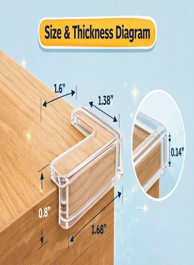 ABlue Clipper Baby Corner Protector, Corner Guard for Baby, Table Corner Protector, Silicone Corner Guards, Baby proofing Corner Guards, Furniture Corner Protector, Edge & Corner Guards, Child Safety Corner (60) - Image 2