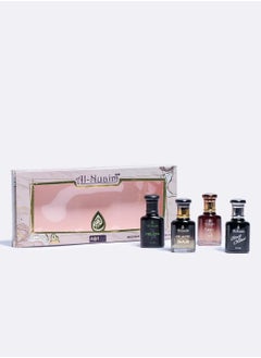 Al Nuaim Al Nuaim Ameer Al Oudh | Black Orchid | Black SXS | Delicia Attars | 9.9ml x 4 | Exquisite Floral and Spicy Fragrance | Concentrated Perfume Oil  - Image 1
